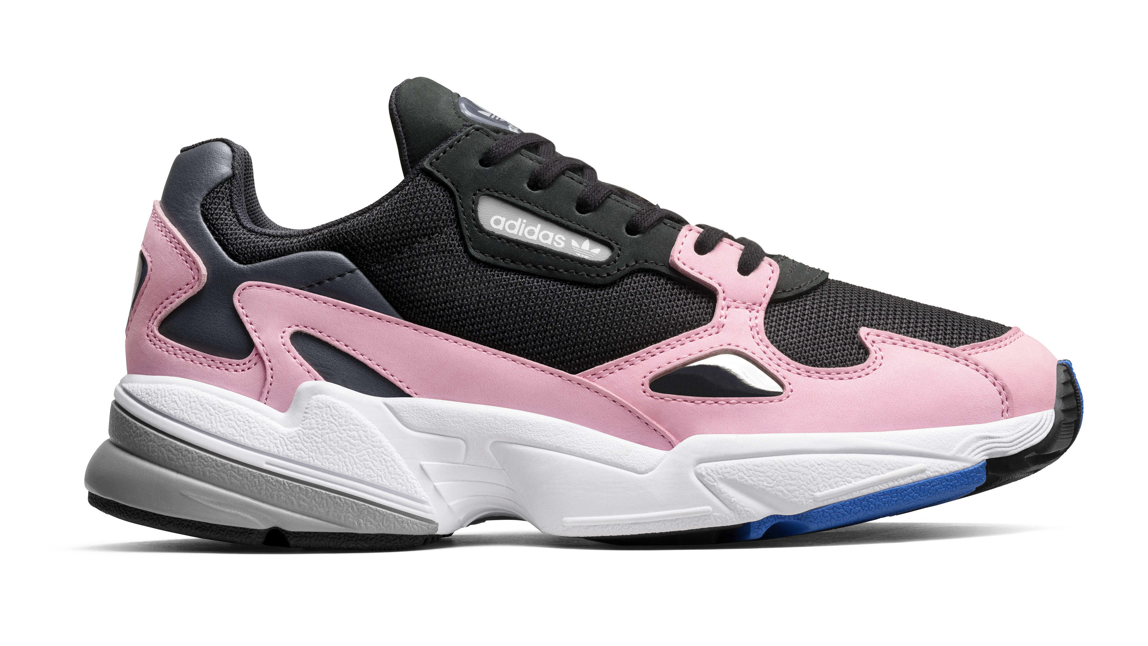 Adidas Falcon Black and Pink Kylie Jenner Shoes