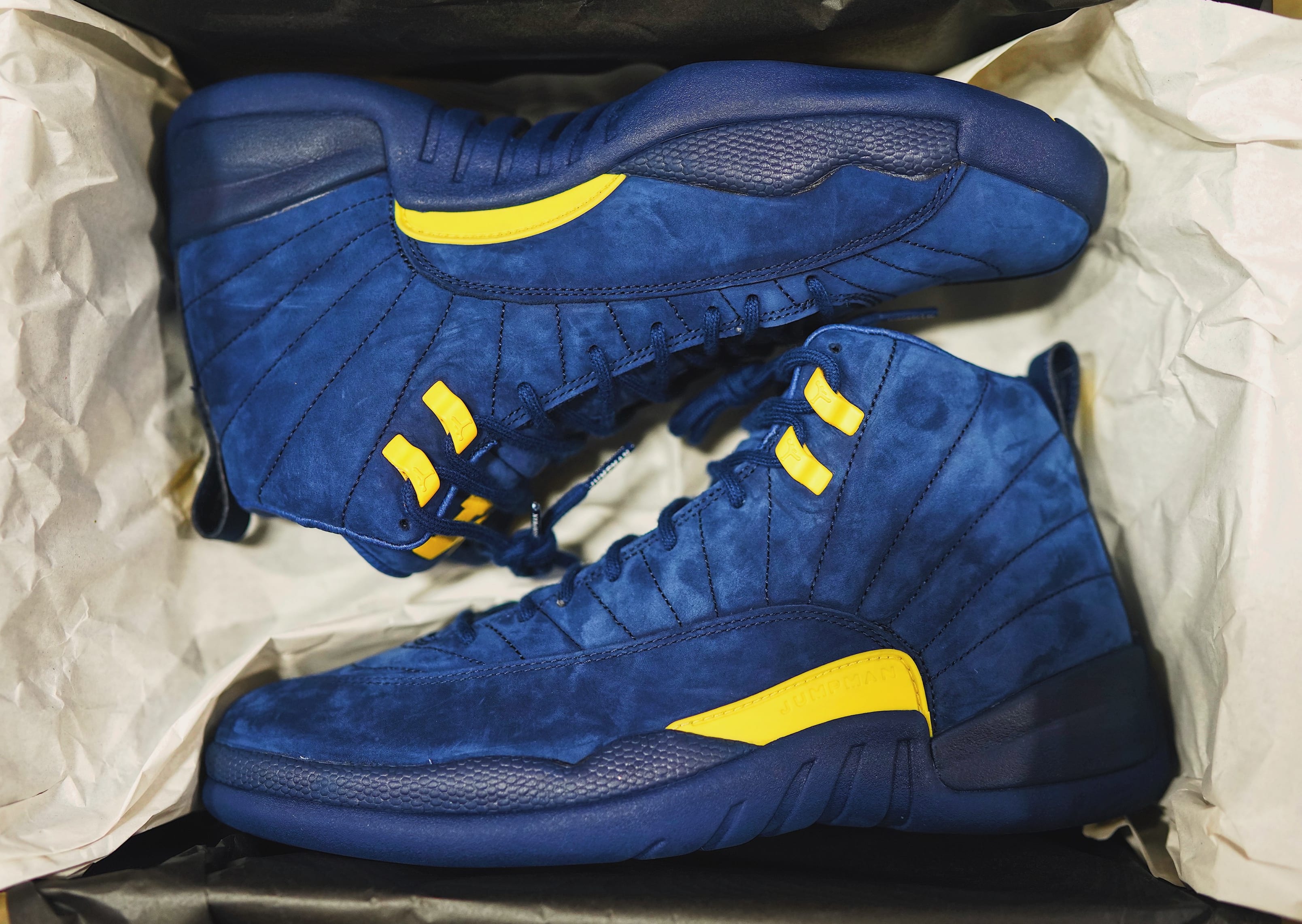 Air Jordan 12 &#x27;Michigan&#x27; BQ3180-407 (Pair)