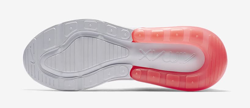 Nike Air Max 270 &#x27;White Pack/Hot Punch&#x27; AH8050-103 (Bottom)