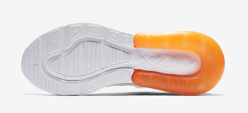 Nike Air Max 270 &#x27;White Pack/Total Orange&#x27; AH8050-102 (Bottom)