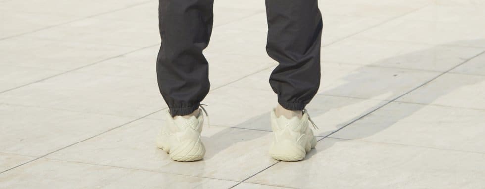 Adidas Yeezy 500 &#x27;Super Moon Yellow&#x27; (On-Foot Heel)