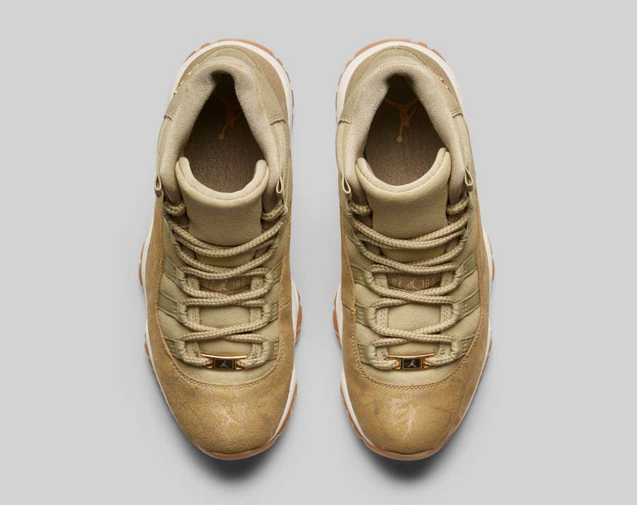 Better Look at the Air Jordan 11 Olive Lux Complex