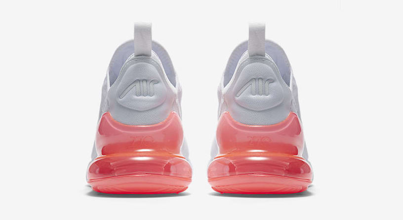 Nike Air Max 270 &#x27;White Pack/Hot Punch&#x27; AH8050-103 (Heel)