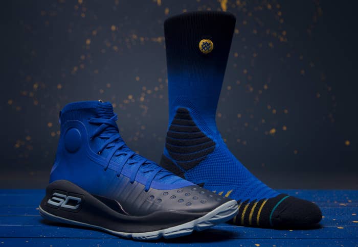 Under Armour Curry 4 &#x27;More Fun&#x27; 1298306-401 x Stance 1326667-400 Capsule 1