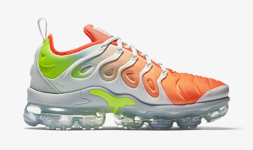 Vapormax plus grey and orange hotsell