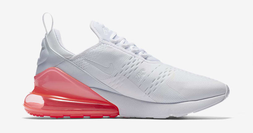 Nike Air Max 270 &#x27;White Pack/Hot Punch&#x27; AH8050-103 (Medial)