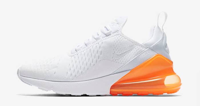 Nike Air Max 270 &#x27;White Pack/Total Orange&#x27; AH8050-102 (Lateral)