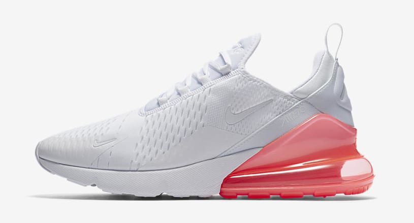 Nike Air Max 270 &#x27;White Pack/Hot Punch&#x27; AH8050-103 (Lateral)