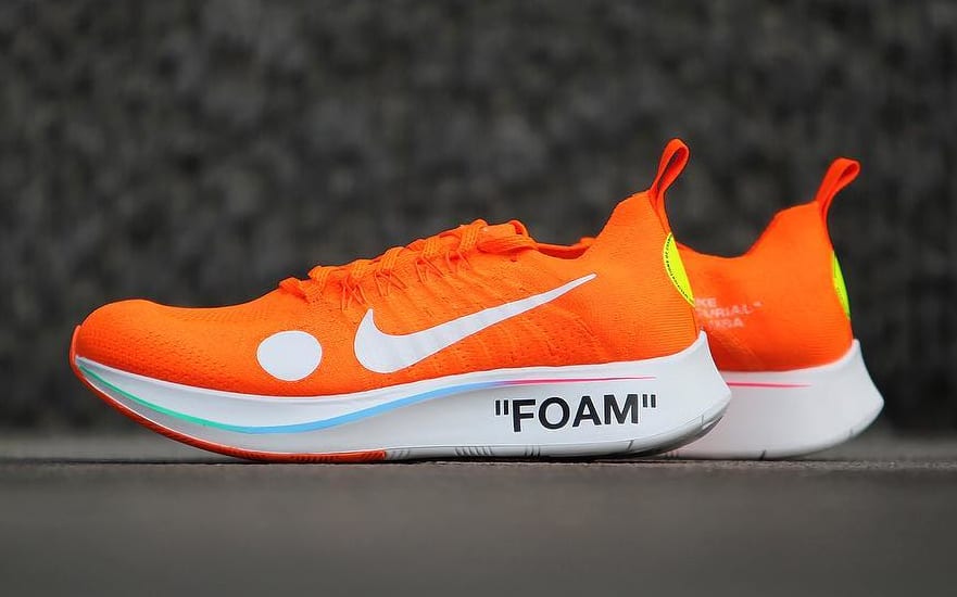 Nike off white store foam orange