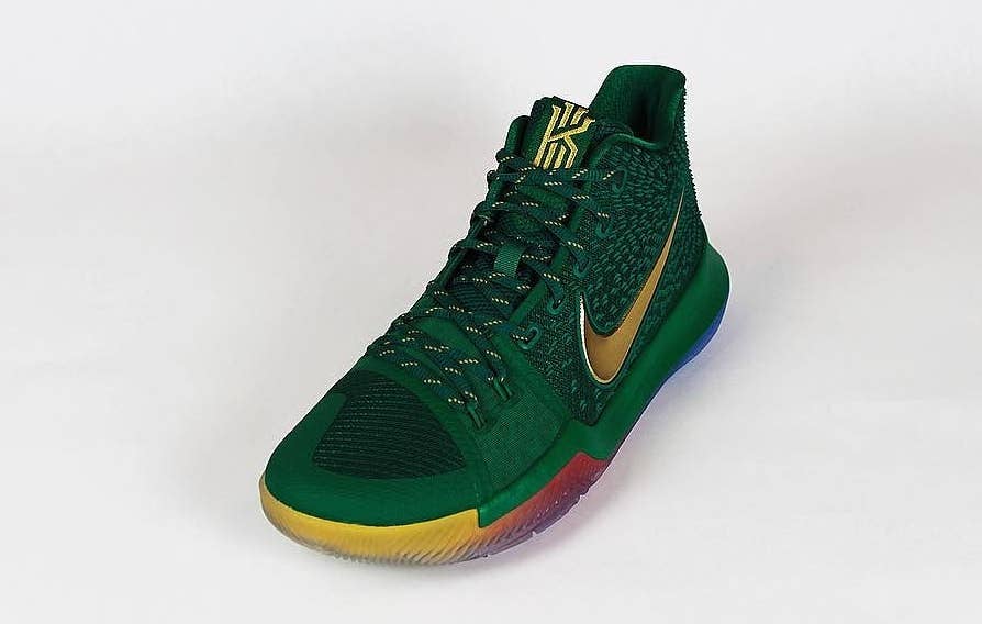 Close with Kyrie Irving's 'Rainbow' Nike Kyrie 3 | Complex