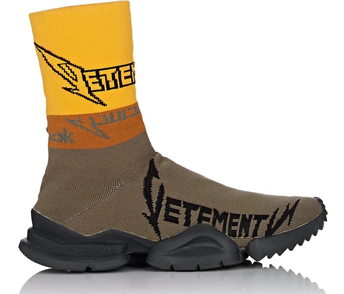 Vetements x Reebok Sock Runner &#x27;Olive/Yellow/Black&#x27;