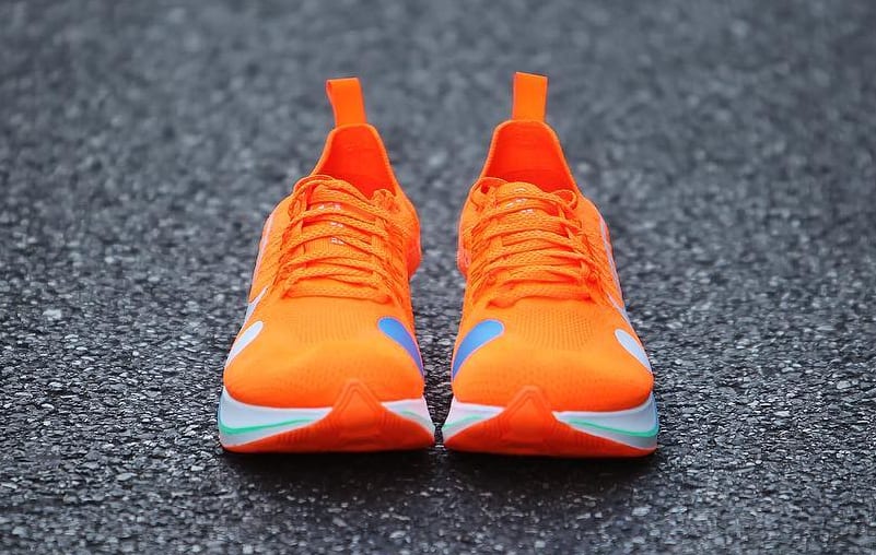 Off-White x Nike Zoom Fly Mercurial Flyknit Total Orange Release Date AO2115-800 Front