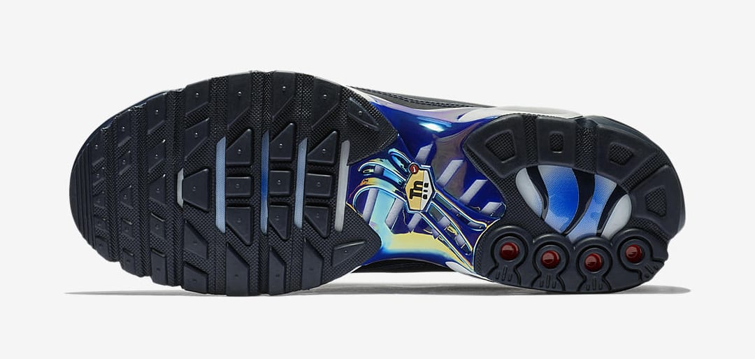 Nike Air Max Plus Leather Big Logo &#x27;Navy/Royal Blue&#x27; (Bottom)
