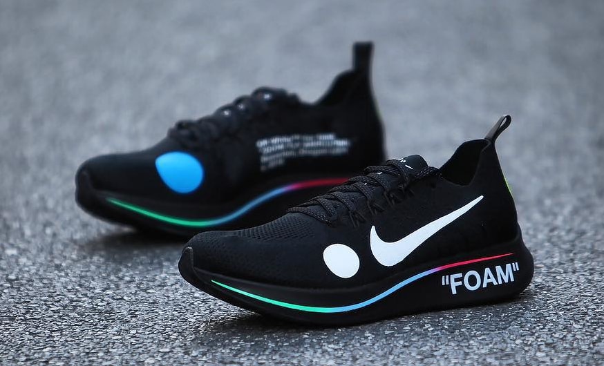 Off-White x Nike Zoom Fly Mercurial Flyknit Black Release Date AO2115-001 Medial