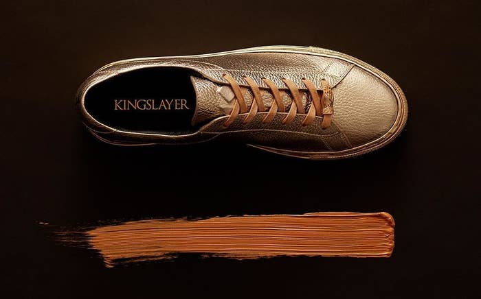 Koio Jamie Lannister Kingslayer Gold Sneakers Top