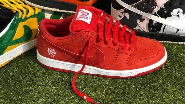 Verdy Girl&#x27;s Don&#x27;t Cry x Nike SB Dunk Low &#x27;Red&#x27;