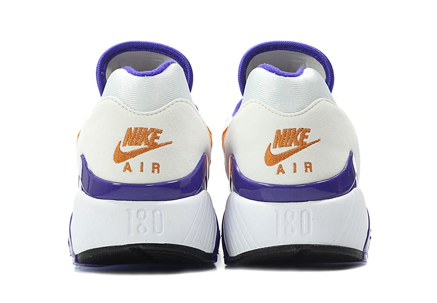 Nike Air Max 180 OG White/Bright Ceramic-Dark Concord 615287-101 (Heel)