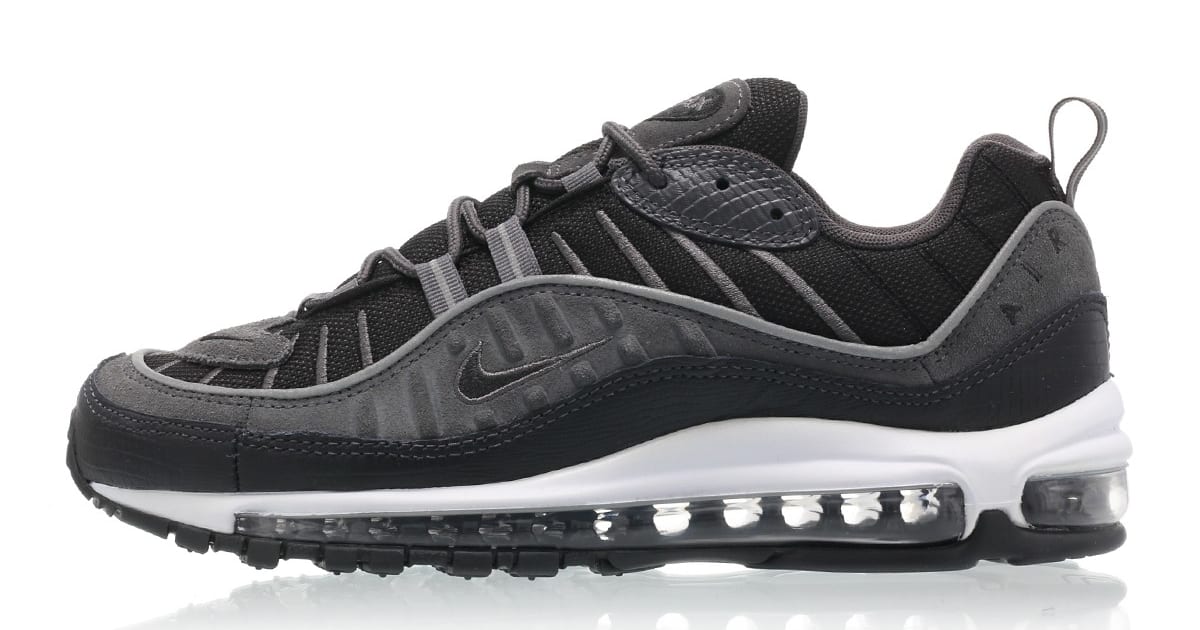 Nike Air Max 98 &#x27;Black/Anthracite-Dark Grey-White&#x27; AO9380-001 (Lateral)