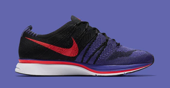 Nike Flyknit Trainer &#x27;Siren Red/Persian Violet&#x27; AH8396-003 (Lateral)