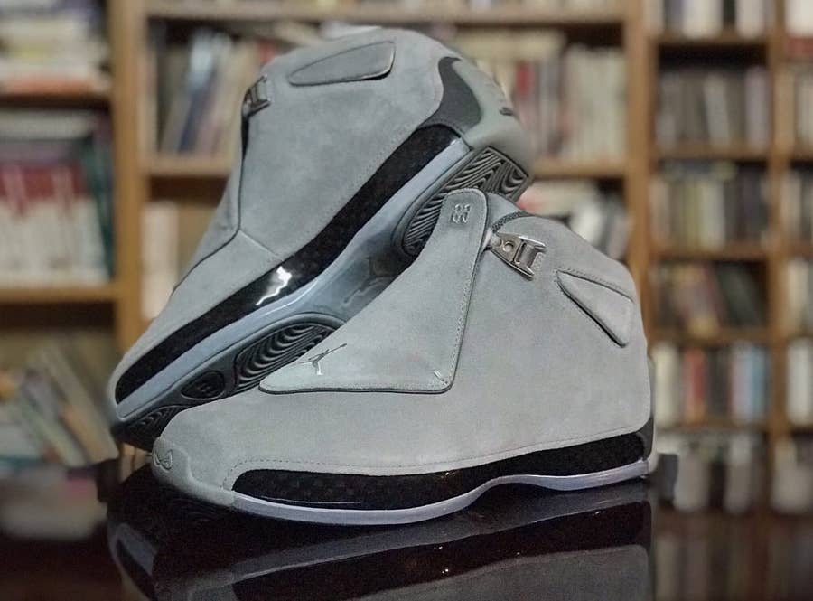 Better Look at the Cool Grey Air Jordan 18 Complex