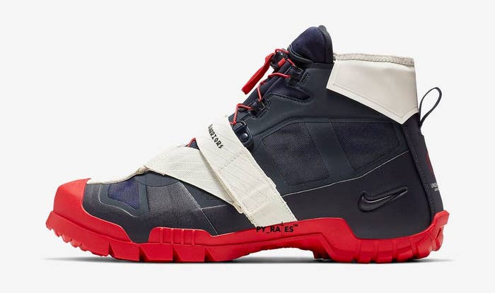 Undercover x Nike SFB Mountain Boot &#x27;Obsidian/University Red&#x27; (Lateral)