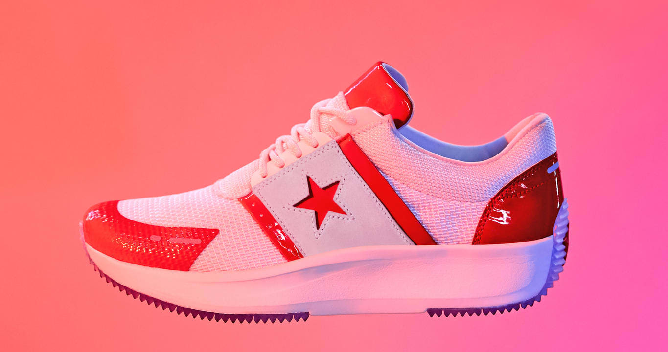 Converse Run Star Y2K &#x27;White/Red&#x27; (Lateral)