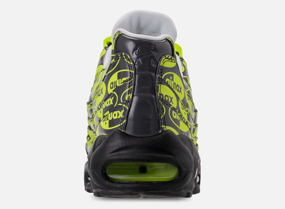 Nike Air Max 95 &#x27;Black/Volt/Ash White&#x27; 538416-019 (Heel)