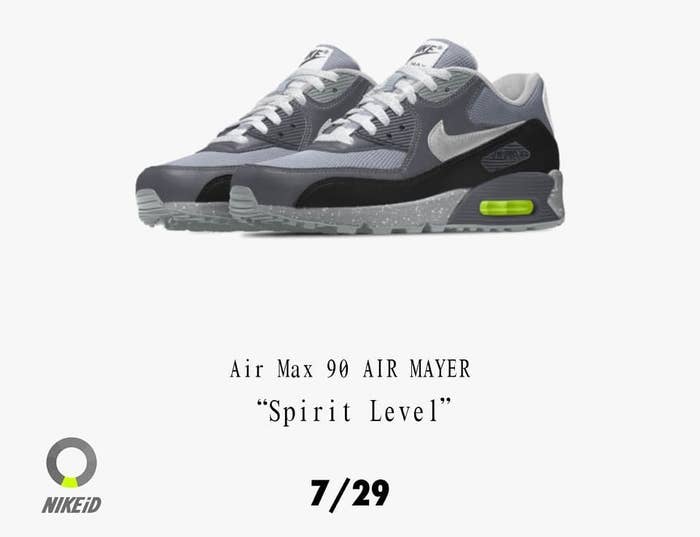 John Mayer Nike Air Max 90 Spirit Level Release Date