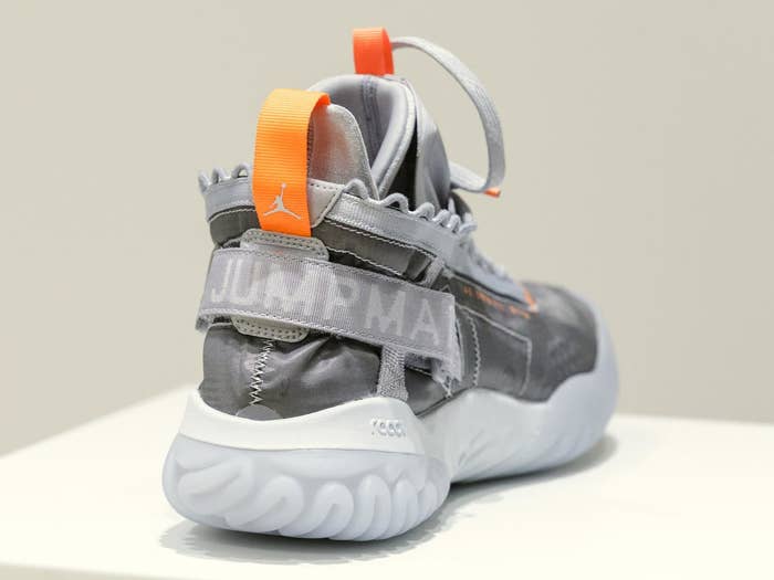 Jordan Proto-React Grey Orange Release Date Heel