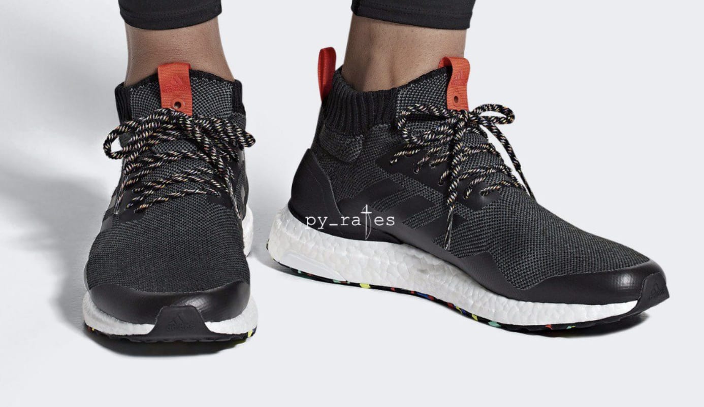 Adidas Ultra Boost Mid &#x27;Black/Multicolor&#x27; (On Feet)