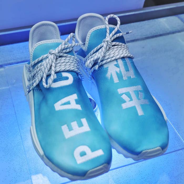 Pharrell x adidas nmd hu china pack &#x27;peace blue&#x27;