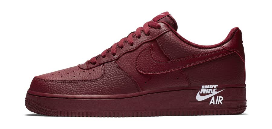 Nike air force 1 虂07 leather 'emblem' - team red hotsell