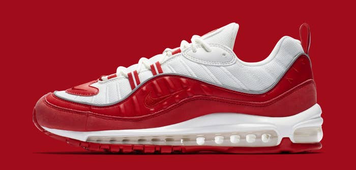 Nike Air Max 98 &#x27;University Red&#x27; 640744-602 (Lateral)