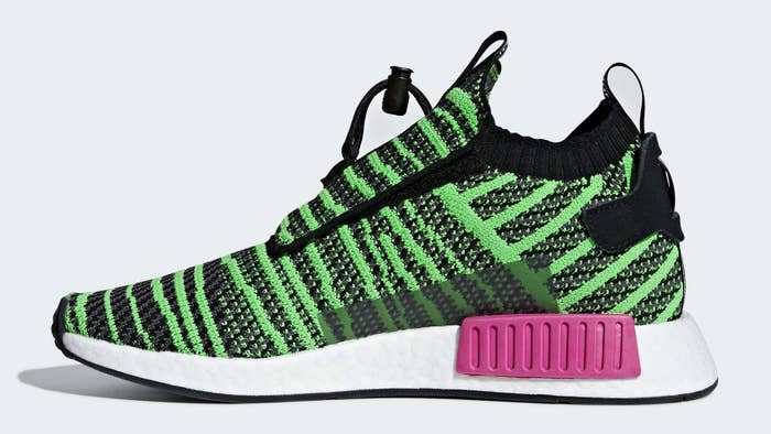 Adidas NMD TS1 Shock Lime Release Date B37628 Medial