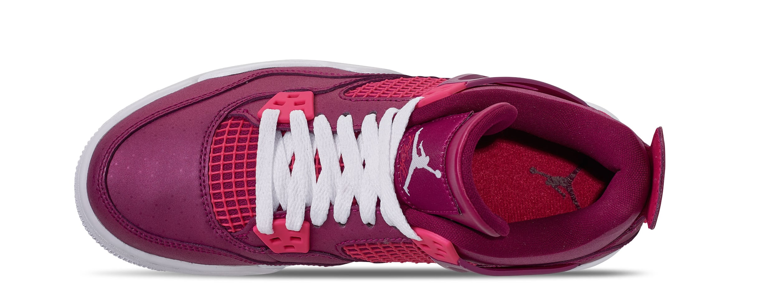 Air Jordan 4 Retro GS &#x27;True Berry/Rush Pink/White&#x27; 487724-661 (Top)