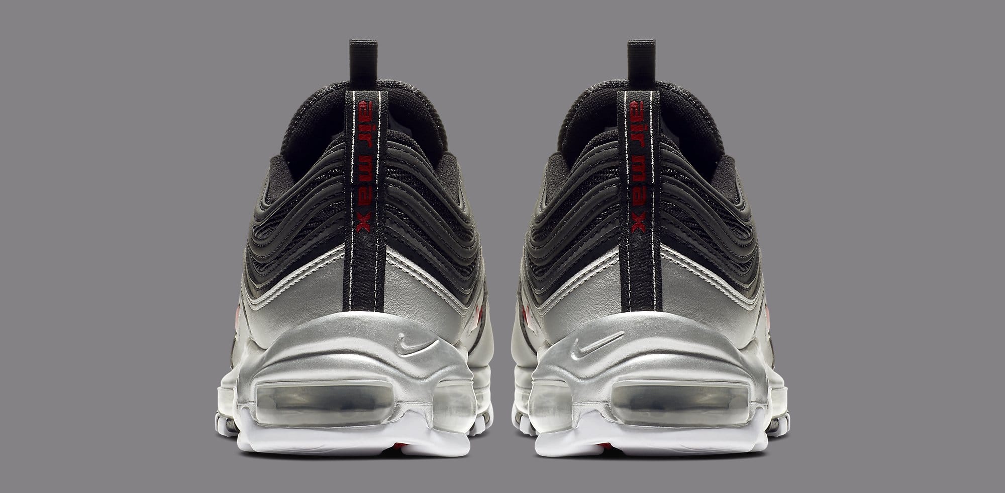 Nike Air Max 97 &#x27;Black/Metallic Silver&#x27; AT5458-001 (Heel)
