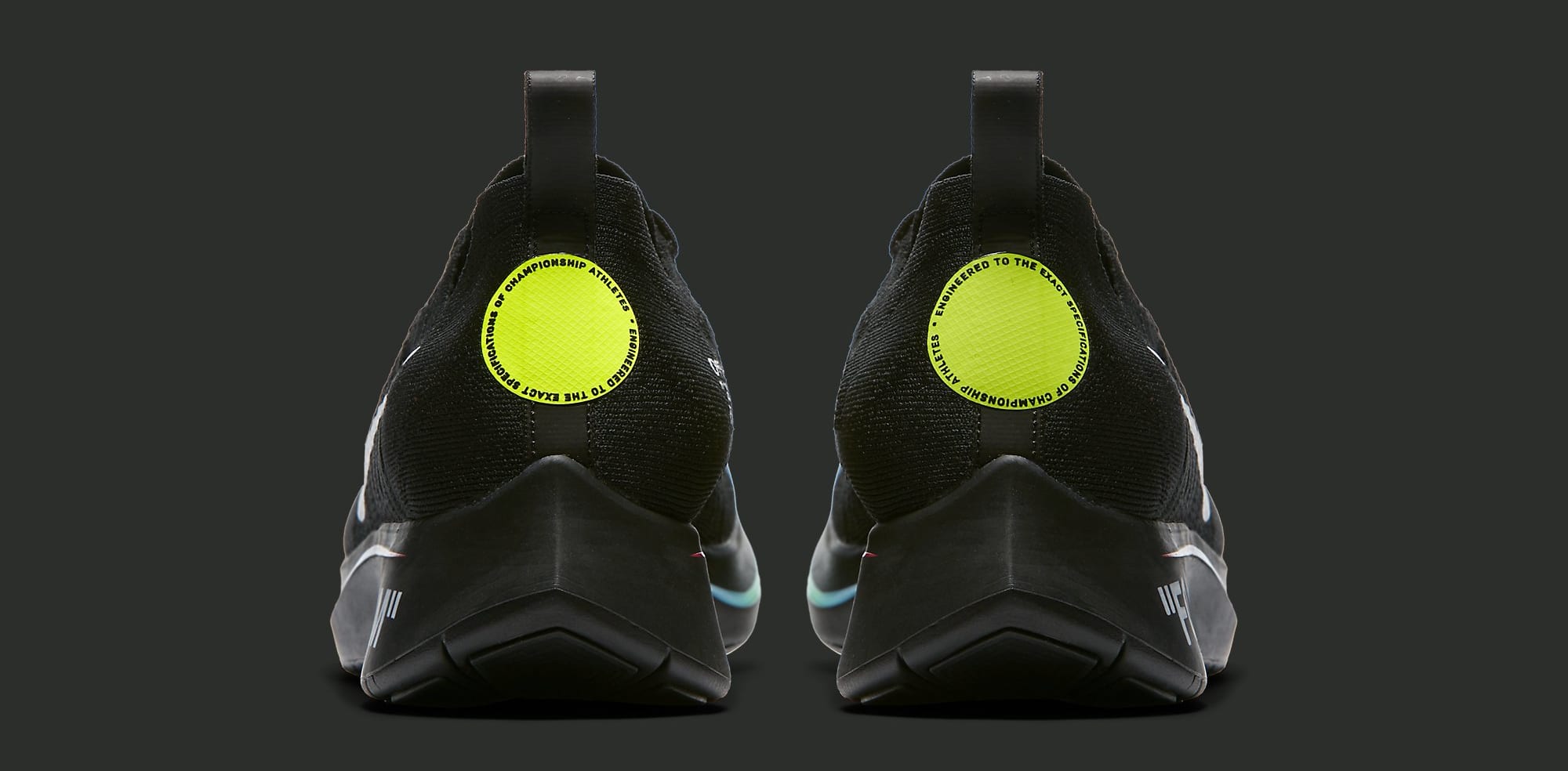 Off-White x Nike Zoom Fly Mercurial Flyknit &#x27;Black&#x27; AO2115-001 (Heel)