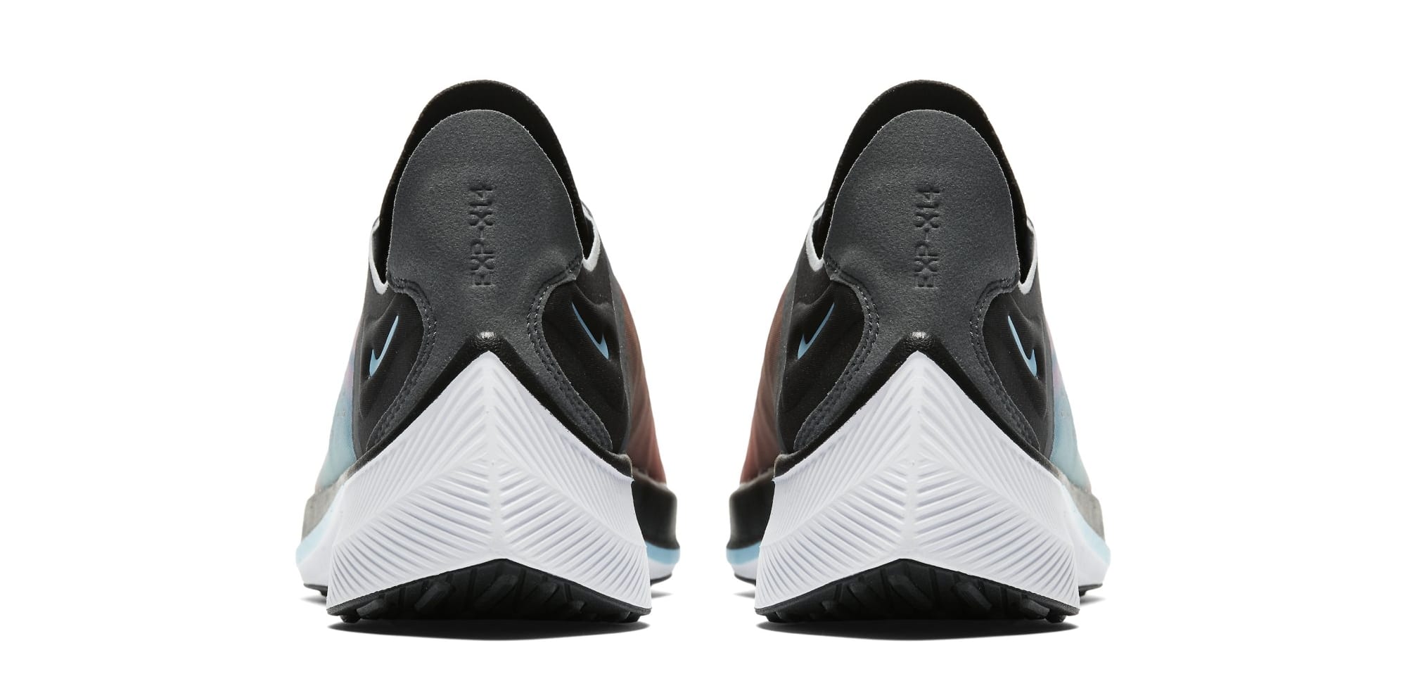 Nike EXP-X14 QS &#x27;Black/Wolf Grey/Dark Grey/Blue Chill&#x27; BQ6972-001 (Heel)