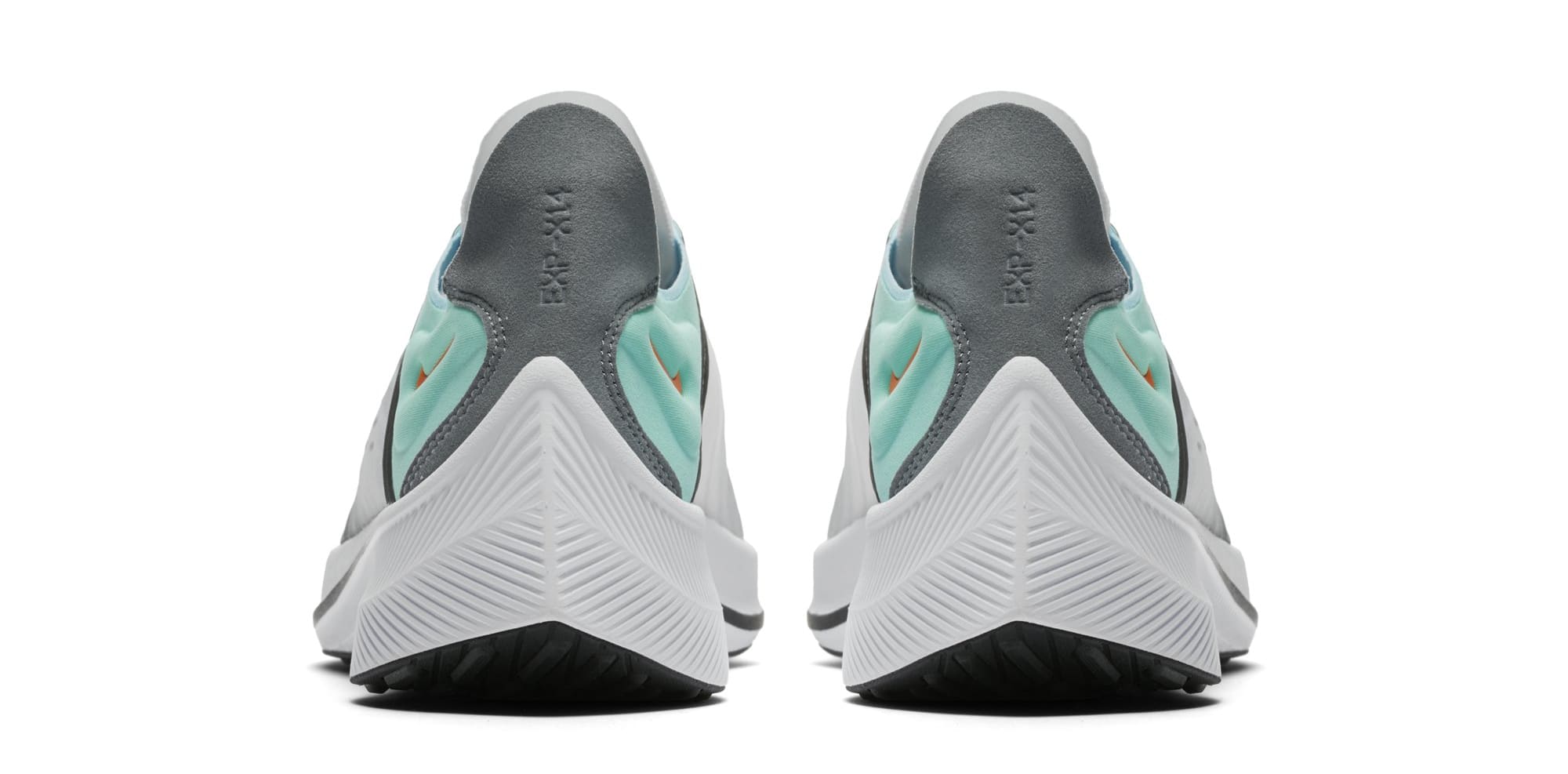 Nike EXP-X14 QS &#x27;White/Emerald Rise/Cone/Blue Chill&#x27; BQ6972-100 (Heel)