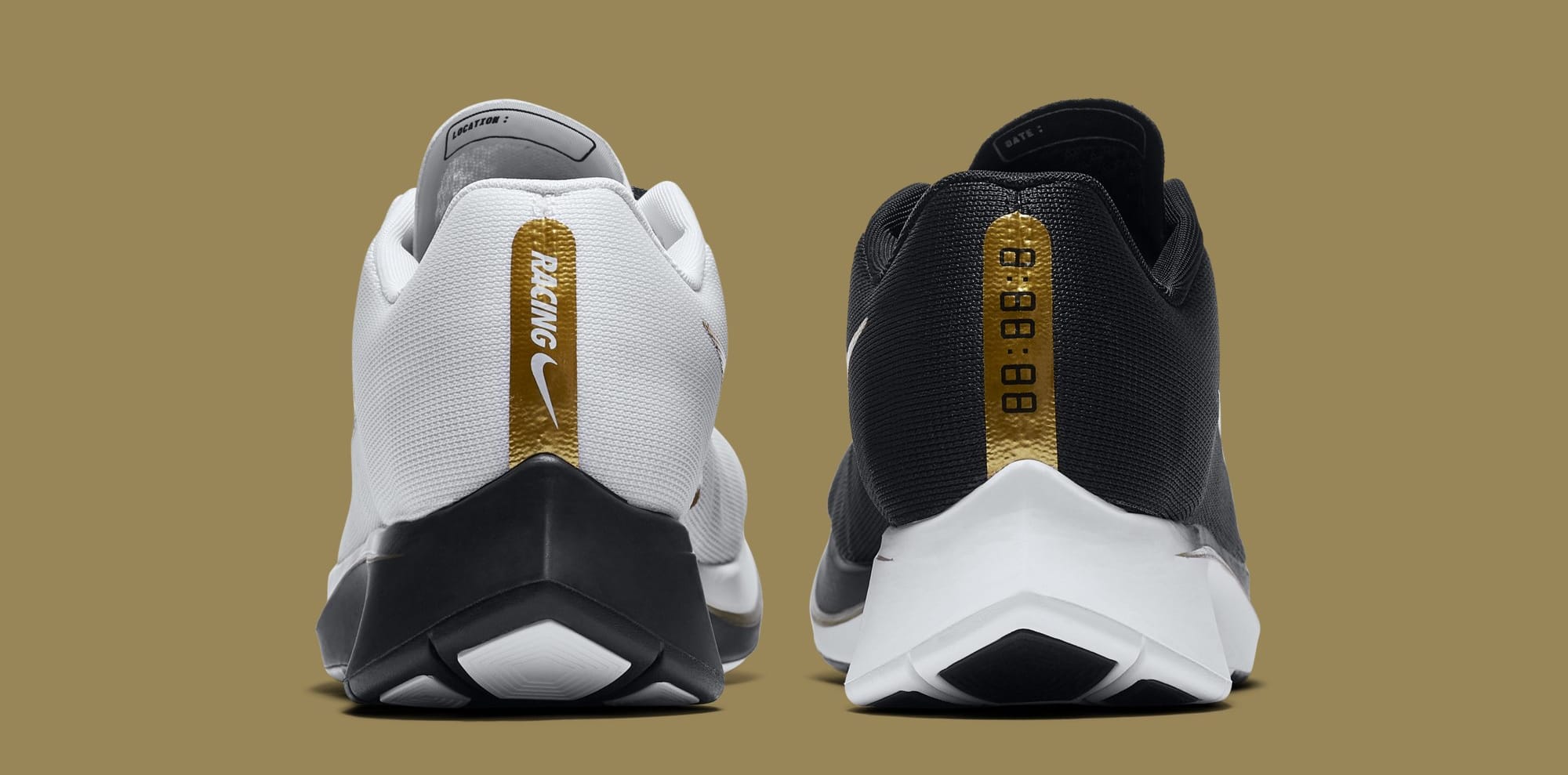 Nike Zoom Fly &#x27;Black/Metallic Gold/White&#x27; 8880848-006 (Heel)