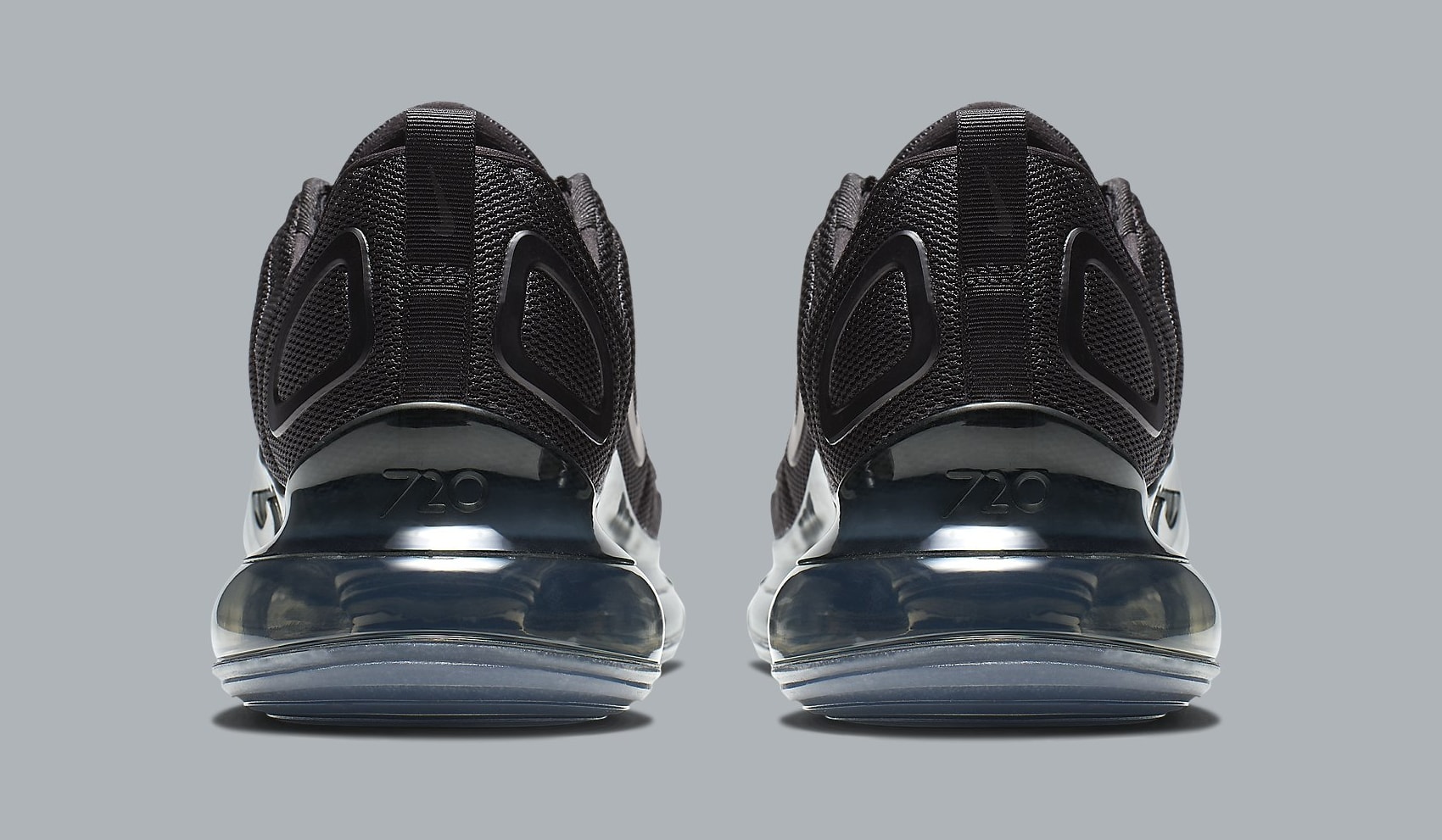 Nike Air Max 720 &#x27;Triple Black&#x27; AO2924-007 Heel