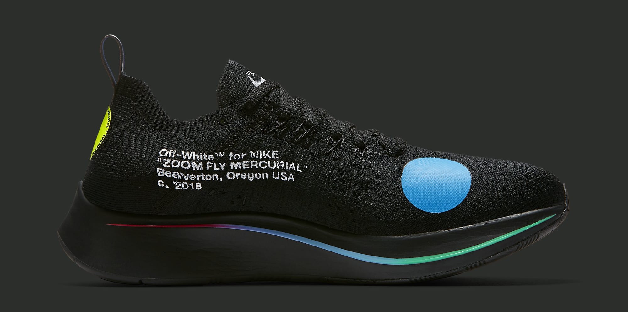 Off-White x Nike Zoom Fly Mercurial Flyknit &#x27;Black&#x27; AO2115-001 (Medial)