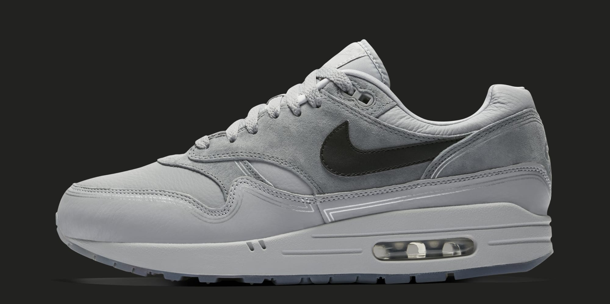 Nike Air Max 1 &#x27;Centre Pompidou&#x27; Wolf Grey AV3735-001 (Lateral)
