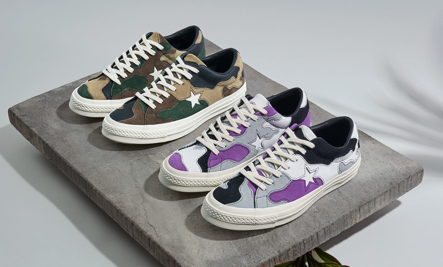 Sneakersnstuff x Converse One Star &#x27;Deep Lavender&#x27; and &#x27;Canteen&#x27;