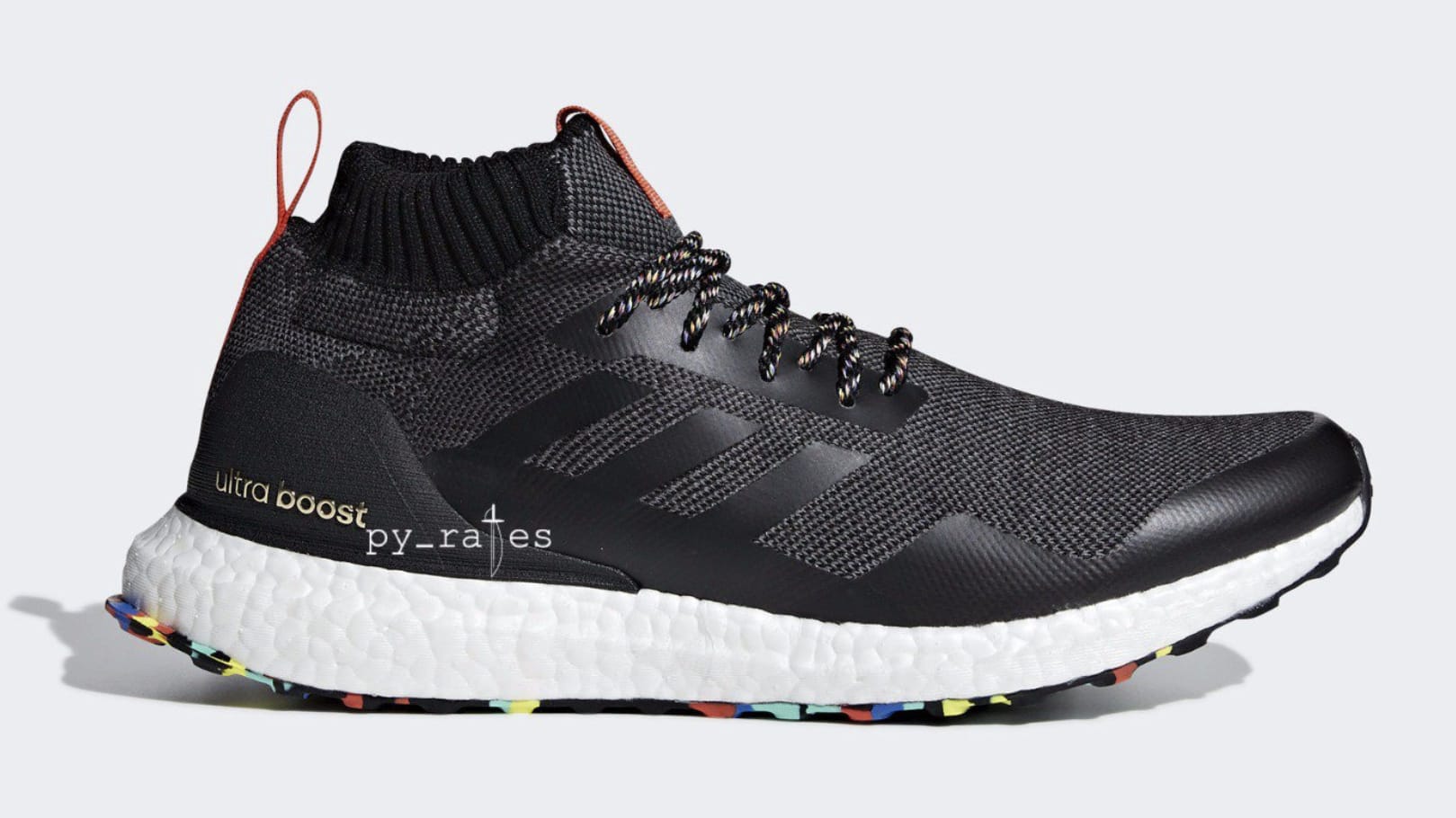 Adidas Ultra Boost Mid &#x27;Black/Multicolor&#x27; (Lateral)