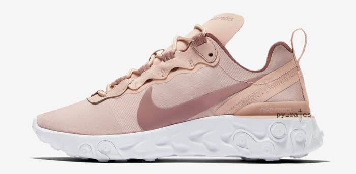 WMNS Nike React Element 55 &#x27;Particle Beige&#x27; (Lateral)