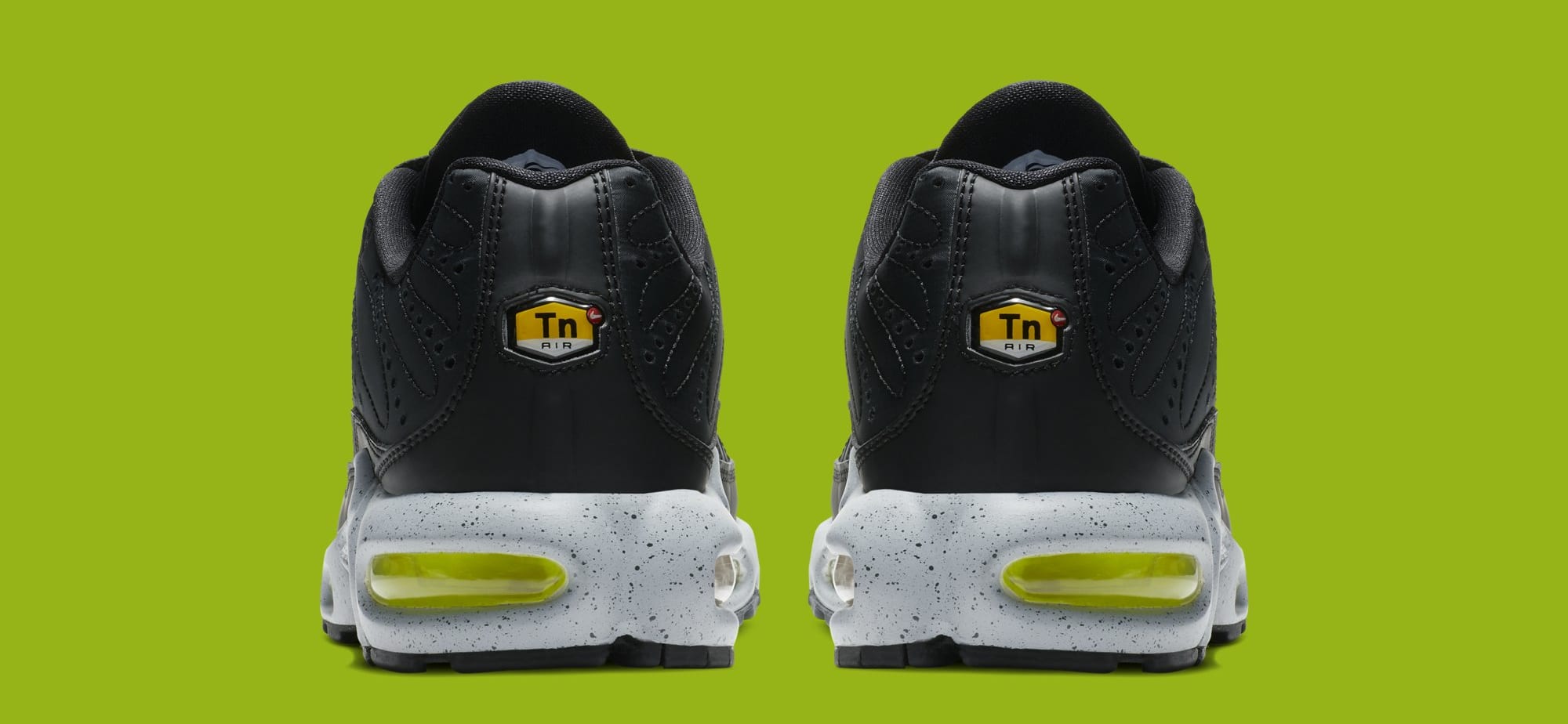 Nike Air Max Plus &#x27;Black/Matte Silver/Volt&#x27; 815994-003 (Heel)