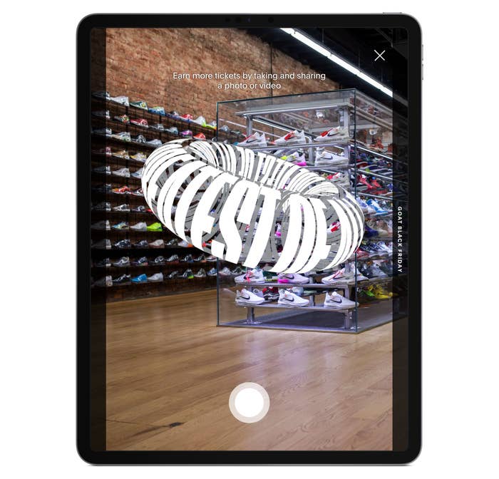GOAT Black Friday Augmented Reality
