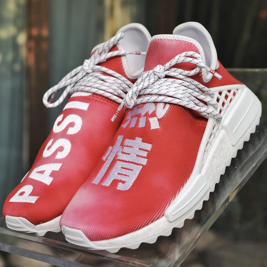 Pharrell x adidas nmd hu china pack &#x27;passion red&#x27;