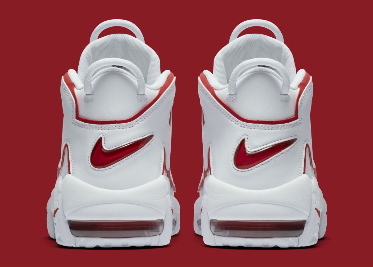 Nike Air More Uptempo Varsity Red Release Date 921948-102 Heel
